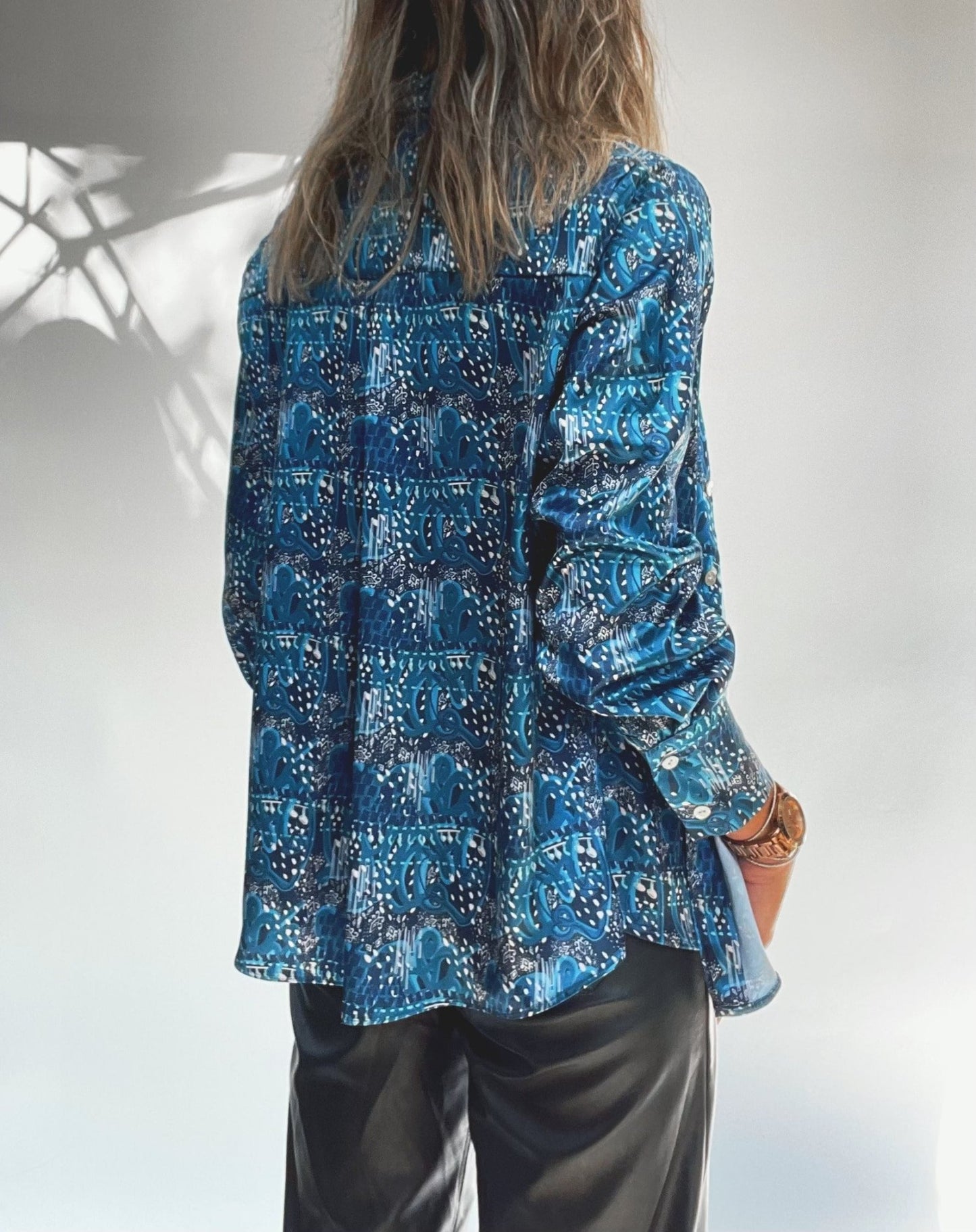 Santorini Sustainable Silk Blouse