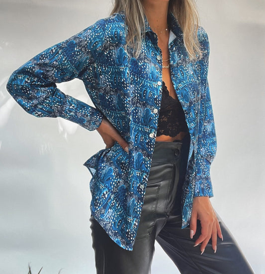 Santorini Sustainable Silk Blouse